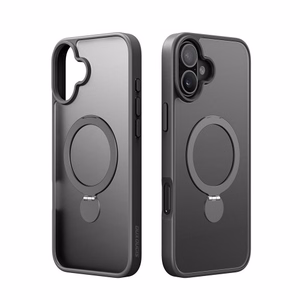 Telefono dėklas Dux Ducis Yind 360 Ring Stand Apple iPhone 16 Pro juodas