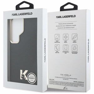 Karl Lagerfeld dėklas K Metal Logo MagSafe Samsung Galaxy S26 Ultra juodas