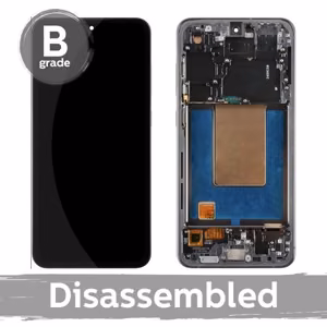 LCD Display Compatible With Samsung S721 S24 FE with Frame / Graphite (Black) / (9/10 Disassembled)