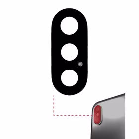 Galinės kameros stikliukas skirtas Apple iPhone X galinės kameros stikliukas / PREMIUM /