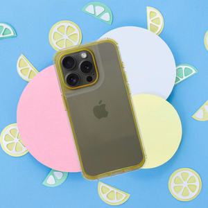 MATRIX CLEAR dėklas telefonui IPHONE 15 Pro geltona