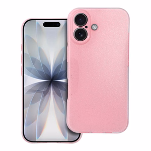 Skaidrus dėklas 2 mm BLINK iPhone 17 rožinis