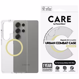 CARE by PanzerGlass Flagship Urban Combat Chardonnay QI dėklas Samsung Galaxy S25 Ultra - skaidrus