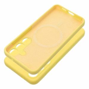 Dėklas SILIKONAS 2mm, skirtas SAMSUNG S26, suderinamas su MagSafe lemon