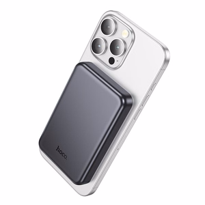 Išorinė baterija suderinama su MagSafe Hoco 5000 mAh 2A 5W J160 metalo pilka