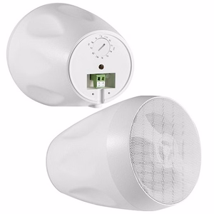 Lauko garsiakalbiai 20W, 4", 2 juostų, balti (pora)