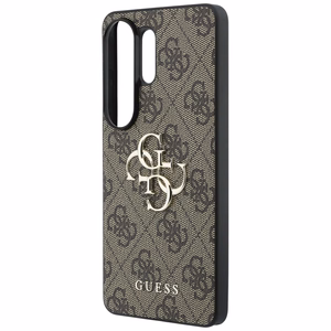 Guess dėklas 4G Big Metal Logo for Samsung Galaxy S26 Ultra rudas