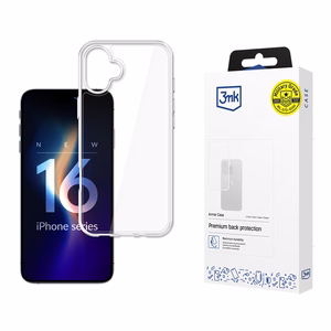 3mk Armor dėklas telefonui iPhone 16 Plus - skaidrus