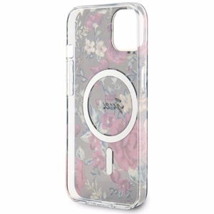 Guess GUHMP14MHCFWSA iPhone 14 Plus 6.7" žalias/chaki kietas dėklas Gėlė Magnetinis