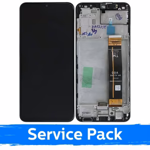 Ekranas skirtas Samsung A236 A23 5G juodas su rėmeliu (Service Pack)