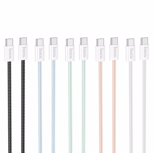 USB kabelis Hoco X104 60W USB-C to USB-C 2.0m juodas