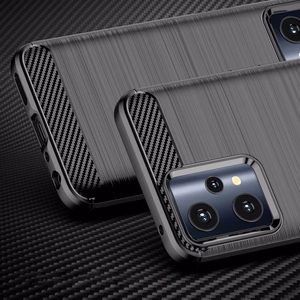 Carbon Case гибкий чехол Realme 9 Pro чёрный