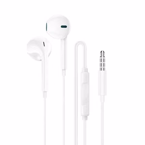 Borofone BM100 Fuente ausinės su mikrofonu, baltos