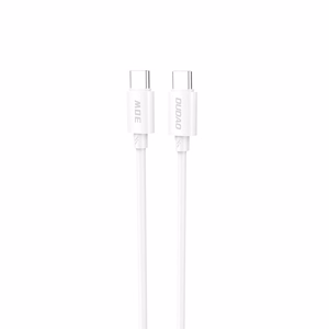 Dudao L4C USB-C / USB-C 30W kabelis 2m - baltas