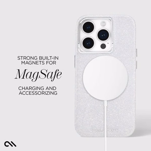 Case-Mate Shimmer MagSafe dėklas, skirtas iPhone 15 Pro, vaivorykštinis