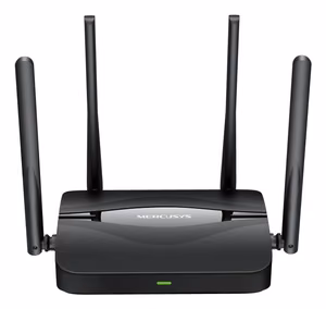 Mercusys MR25BE belaidis maršrutizatorius Gigabit Ethernet dviejų dažnių (2.4 GHz / 5 GHz) juodas
