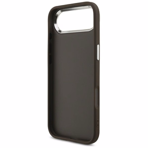 GUESS dėklas telefonui IPHONE 17 Air GUHCP17MP4G4SMCW (4G PU odos dėklas su dideliu 4G ir klasikiniu logotipu bei sidabriniu metaliniu kameros rėmeliu) rudas