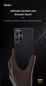 Benks Magnetinis Armor Pro Kevlar dėklas telefonui Samsung Galaxy S24 Plus (0041) 600D (m) - juodas