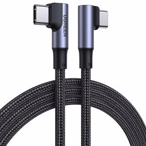 Ugreen US335 70696 kampinis USB-C - USB-C PD QC FCP 100W 5A 480Mb/s 1m laidas - juodas