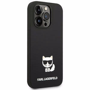 Karl Lagerfeld KLHCP14LSLCTBK iPhone 14 Pro 6.1 "hardcase black / black Silicone Choupette Body
