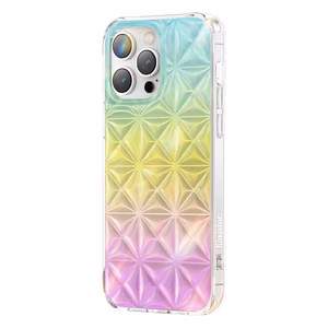 Kingxbar Miya Series dėklas iPhone 14 Pro galinis dangtelis vaivorykštės