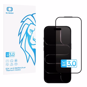 Grūdintas stiklas Tel Protect 10X AR 3.0 AntiReflective Titanium skirtas Iphone 17 Air (vokas)