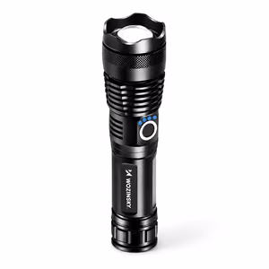 Wozinsky WLT-15W 15W 1500lm CREE IP65 Tactical Flashlight with Adjustable Beam - Black