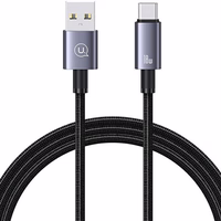 USAMS Laidas USB na USB-C 3A 1,2m Fast Charging plieno SJ663USB01 (US-SJ663)
