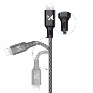 USB laidas Wozinsky WUC-L2BE mėlynas Lightning 200cm