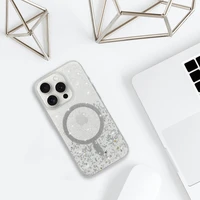 Tel Protect Moonlite Magnetinis dėklas telefonui Iphone 14 Pro Max sidabrinis skaidrus