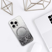 Tel Protect Moonlite Magnetinis dėklas telefonui Iphone 13 Pro juodas skaidrus