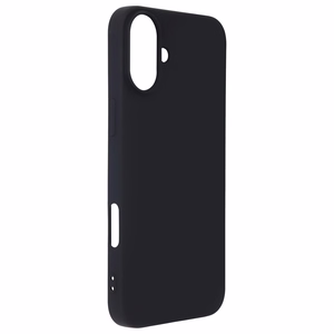 "Satin Flex" "iPhone 16 Plus" dangtelis, juodas