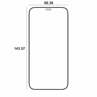 "Etteri" grūdintas stiklas 9D, skirtas "iPhone 12" / "12 Pro" 6,1"