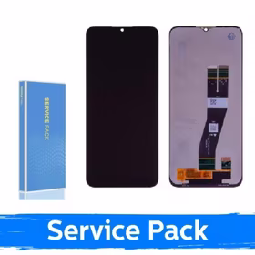 Ekranas skirtas Samsung A037G A03s EU juodas (Service Pack / Aftermarket)(NF version)