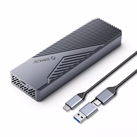 Orico CNM2-G20 M.2 NVME USB-C 3.2 20Gb/s diskų įrenginys - pilkas