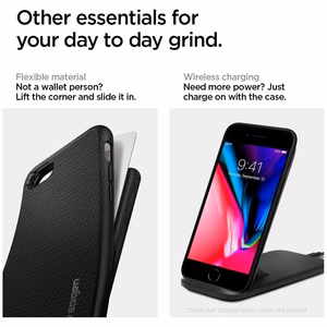 Spigen чехол Liquid Air для iPhone 7 / 8 / SE 2020 / SE 2022 чёрный