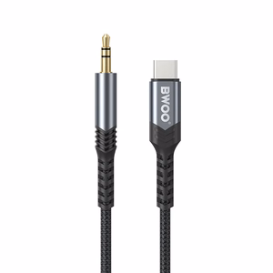 BWOO Kabelis AUX 3.5mm - USB-C BO-AUX066 juodas