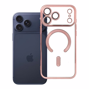 Чехол для iPhone 17 PRO MAX Electro Mag Cover совместимый с MagSafe розовое золото