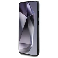 Guess blizgus didelis 4G metalinio logotipo dėklas telefonui Samsung Galaxy S25 Plus auksinis