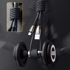 USB laidas Joyroom Mermaid Series juodas Type-C 120cm (iki 5A)