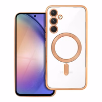 ELECTRO MAG COVER magnetinis dėklas telefonui, suderinamas su MagSafe, skirtas SAMSUNG A54, auksinis