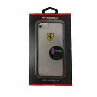 Ferrari kietas dėklas FEHCRFP7BK iPhone 7/8 /SE 2020 / SE 2022 permatomas/juodas