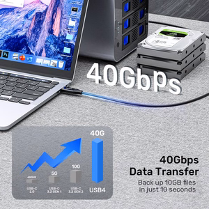 UNITEK USB-C 4.0 PD 100W 40 GBPS 8K 2M laidas
