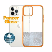 PanzerGlass ClearCase dėklas telefonui iPhone 12 / 12 Pro - permatomas oranžinis