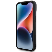 Guess Quilted Metal Logo dėklas telefonui iPhone 15 - juodas