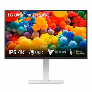 LG 27US550-W kompiuterio monitorius 68,6 cm (27") 3840 x 2160 pikselių 4K Ultra HD LCD baltas