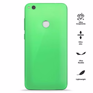 PURO 0.3 Nude dėklas, skirtas Huawei P8 Lite (2017) / Honor 8 Lite, fluorescencinis žalias