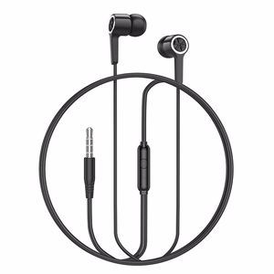 HOCO laidinės ausinės Jack 3,5 mm su mikrofonu M104 juodos