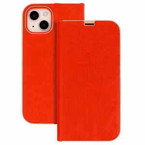 Knyginis dėklas su rėmeliu Iphone 14 Pro raudonas