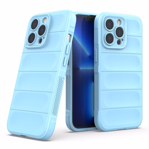 Magic Shield dėklas telefonui iPhone 13 Pro lanksčios šarvuotos šviesiai mėlynos spalvos dangtelis